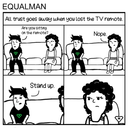 Equalman Comic: Big Remote